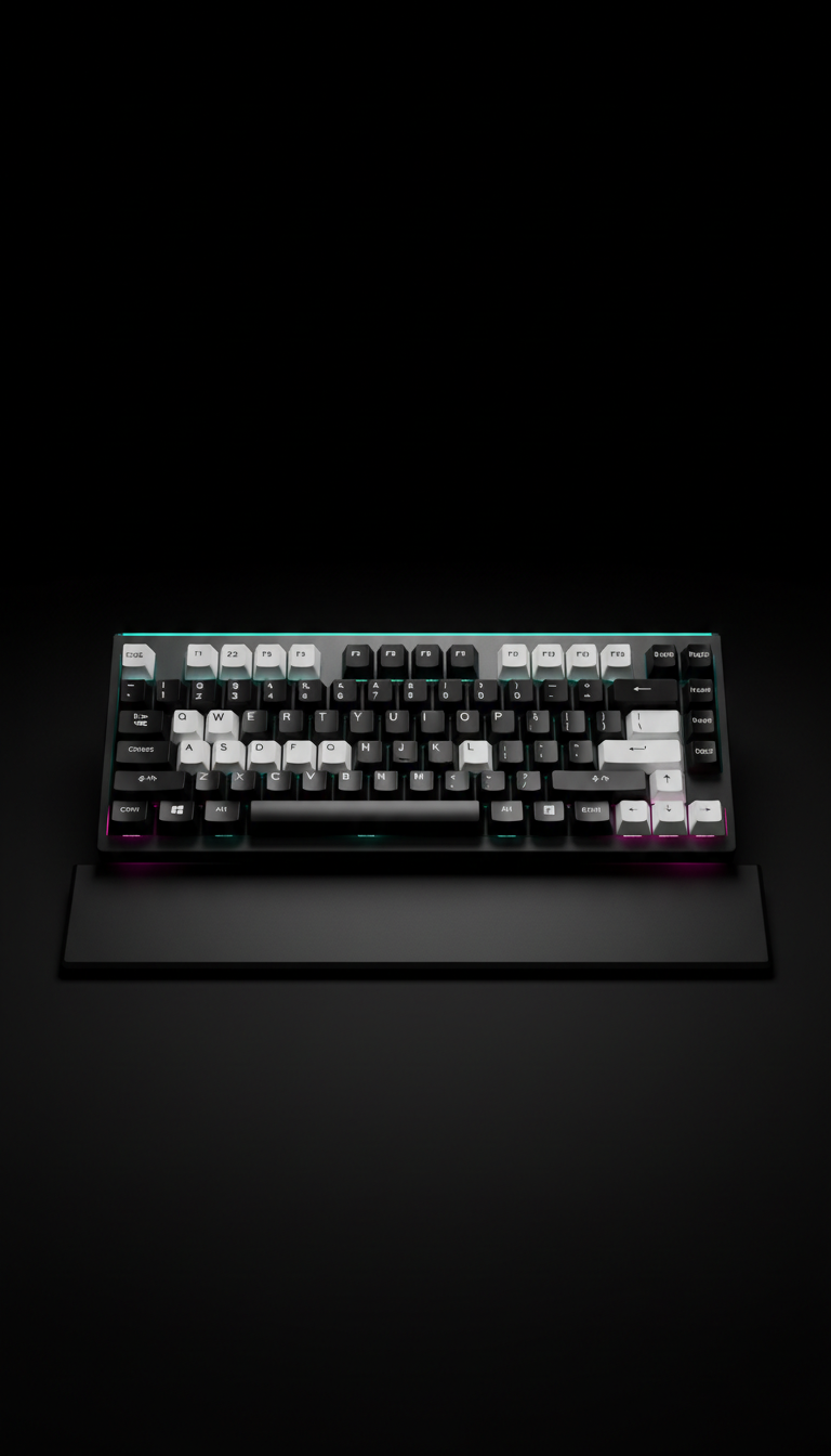 Mechanical keyboard with aluminum frame