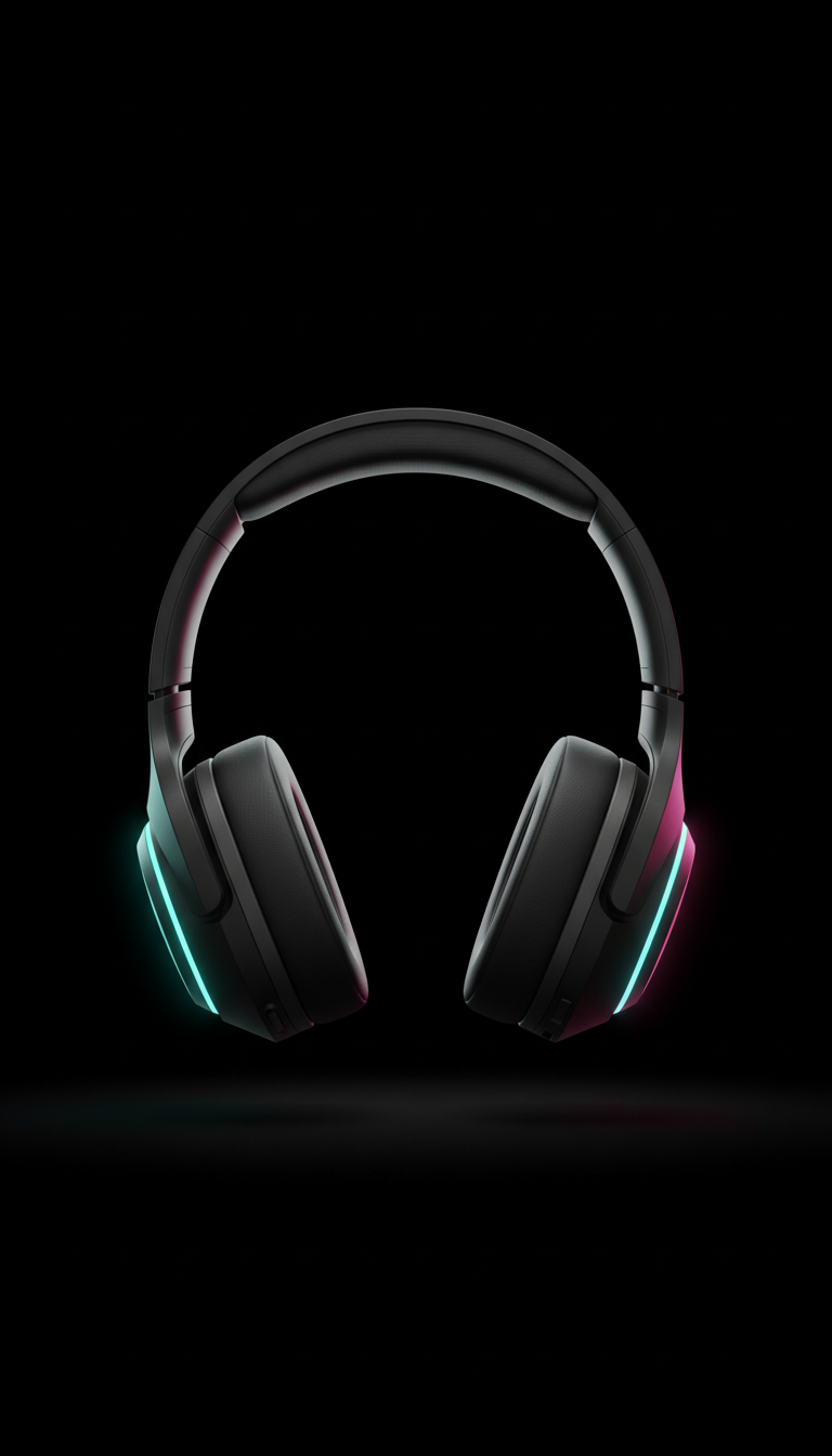 Gaming headphones with memory foam