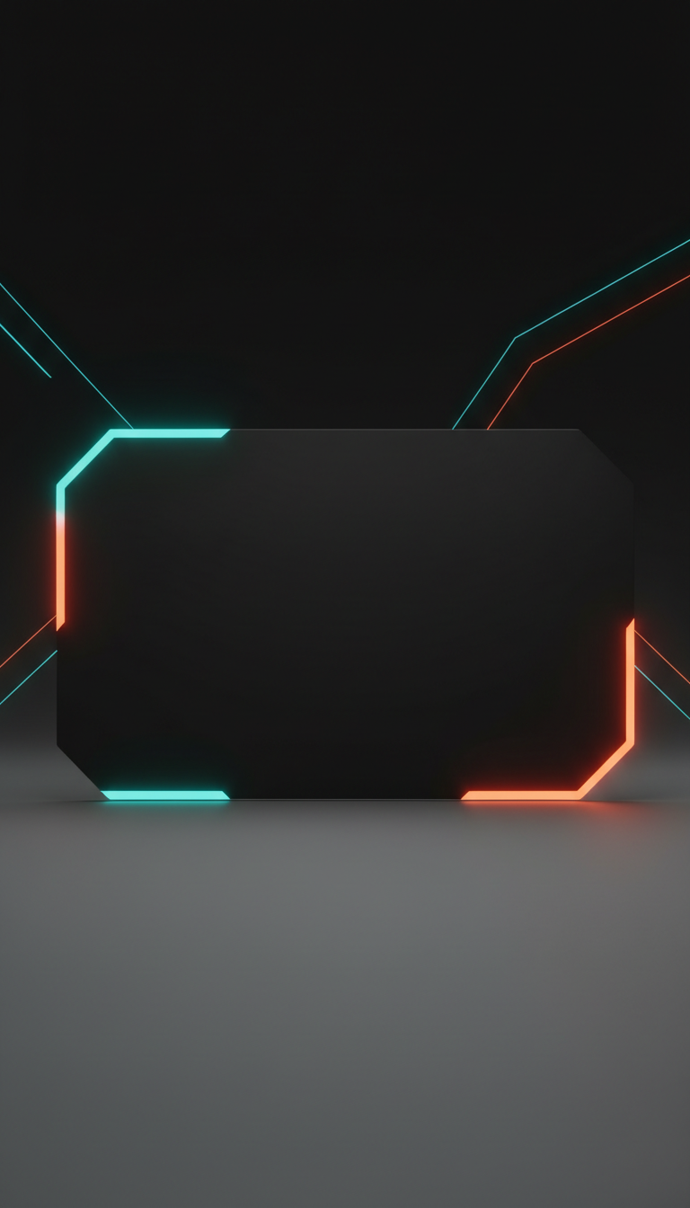 Oversized gaming mousepad with graphic edge accents
