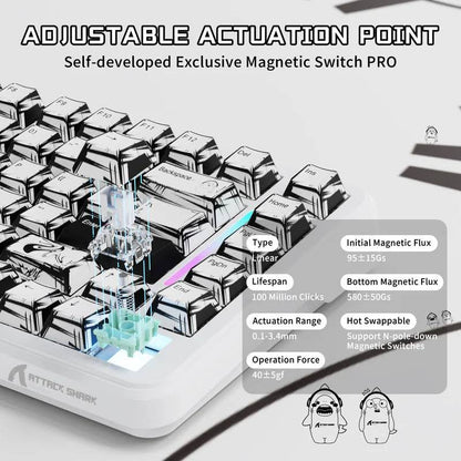 TECLADO ATTACK SHARK X82 PRO HE