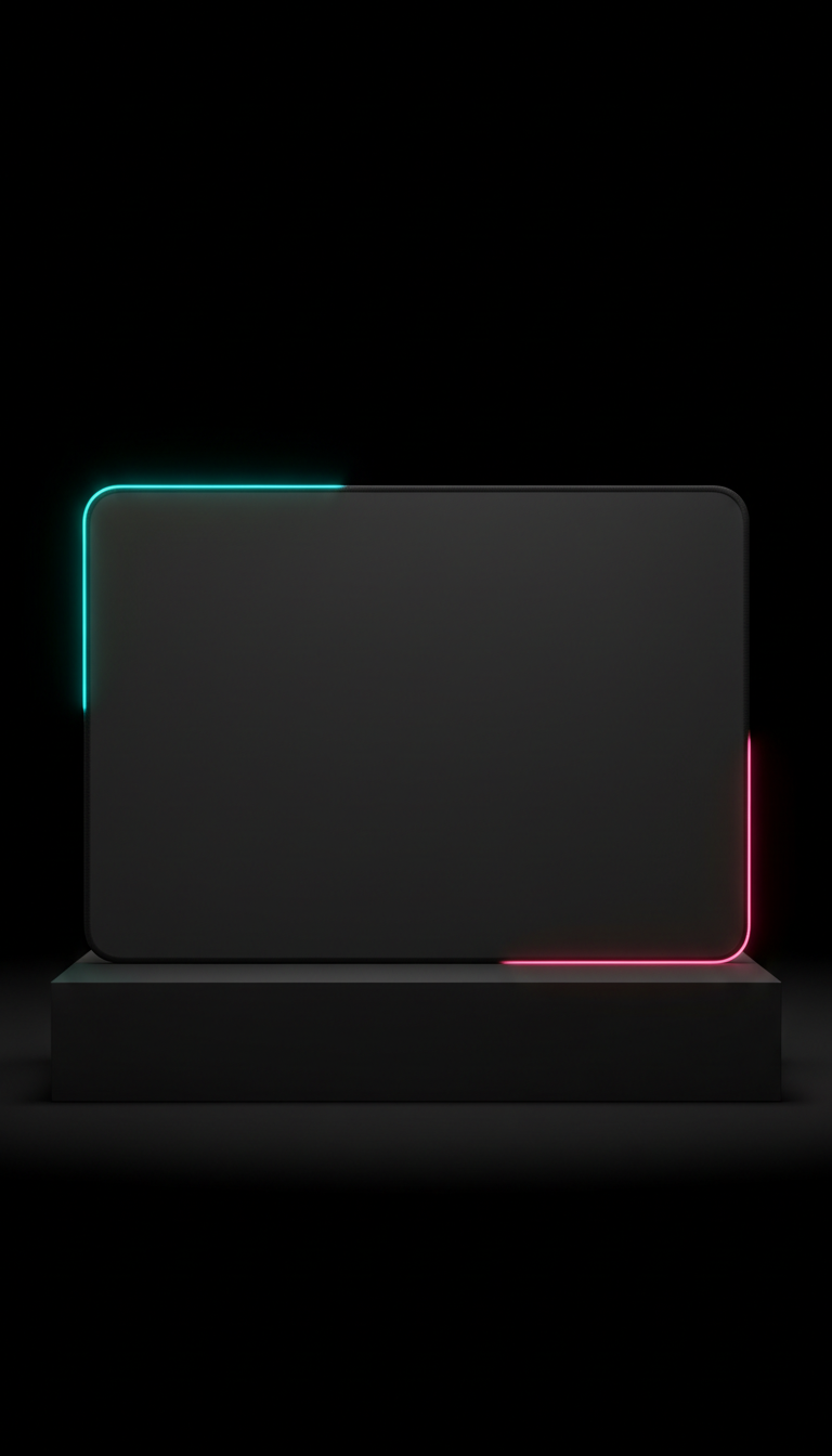 Mousepad XL with illuminated edge